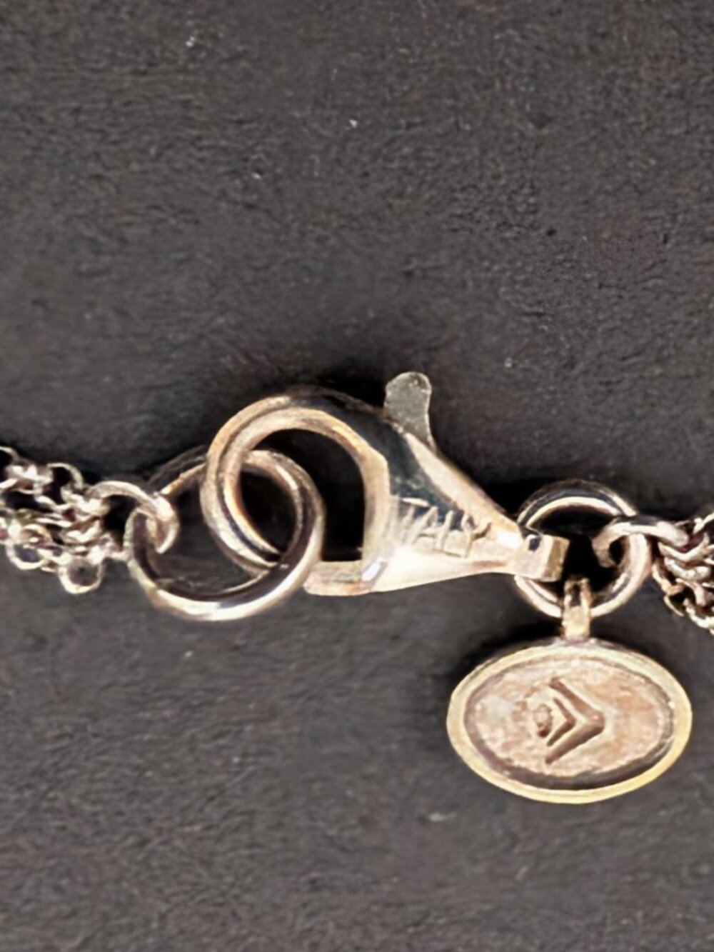 Silpada 925 sterling silver 3 strand bar and chain necklace - Picture 2 of 4